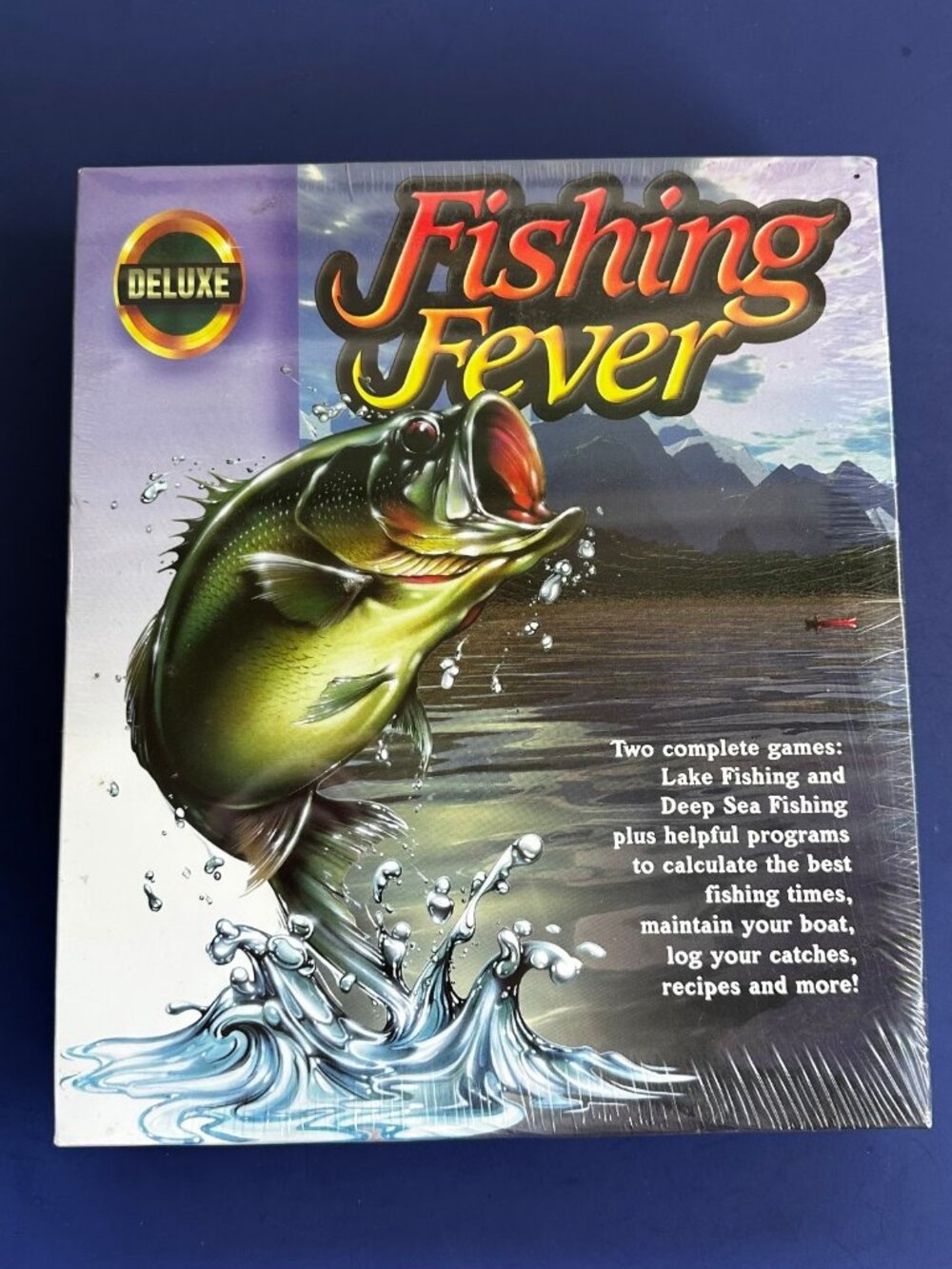 Fishing Fever Deluxe PC Big Box Lake Deep Sea Windows 95 NEW SEALED
